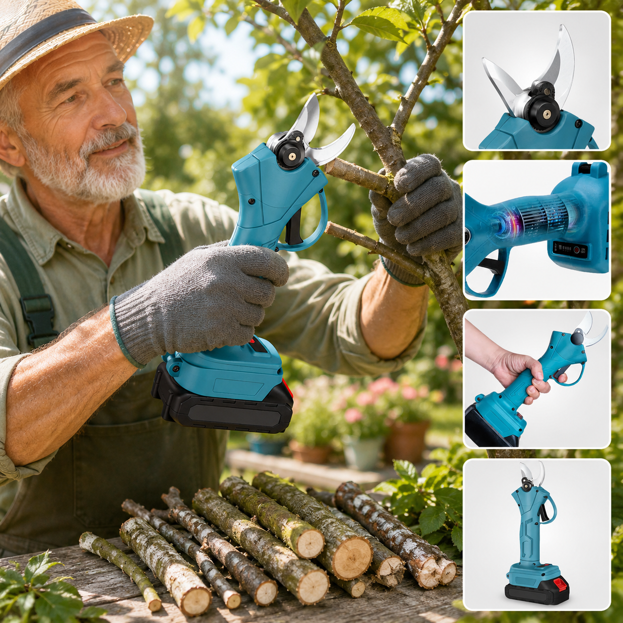 PLANTGROEN™ | Draadloze elektrische snoeischaar