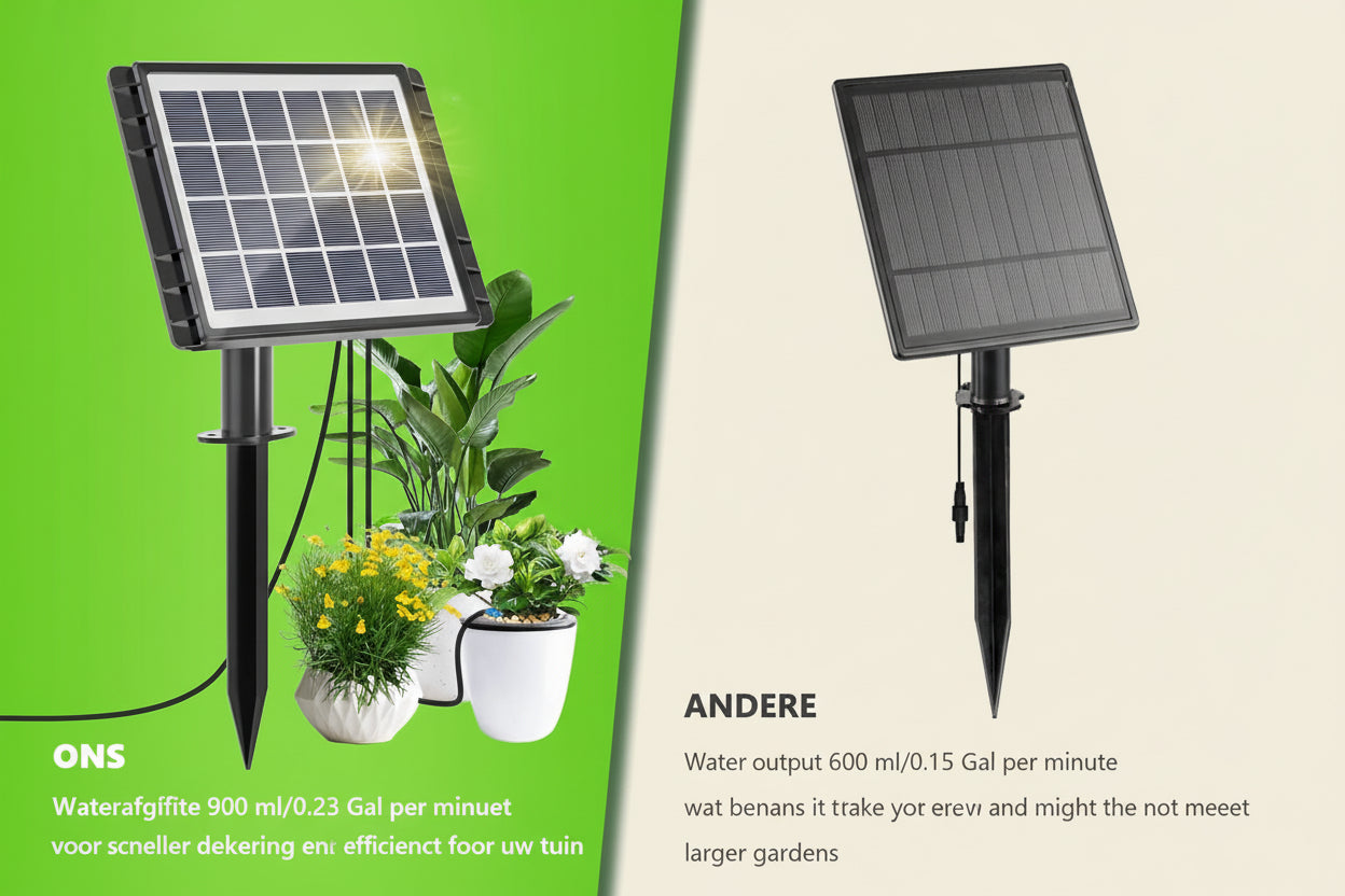 PLANTGROEN™ | Automatisch druppelirrigatiesysteem op zonne-energie